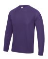 Heren Sportshirt Lange Mouw AWDis JC002 purple